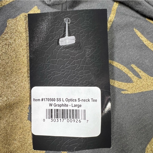 NEW NWT Leupold Optics Graphite & Gold Fitted Short Sleeve Tee T-Shirt SZ Large - Picture 5 of 12